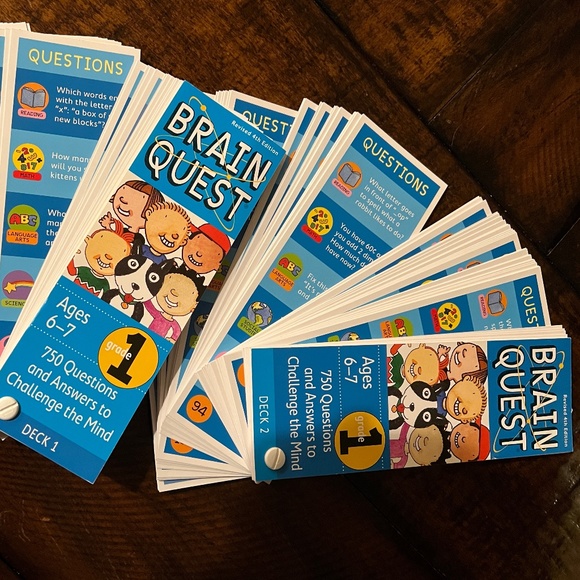 Brain Quest Q&A Cards & Brain Quest 1st Grade Reading Both 1st Grade - Picture 12 of 12